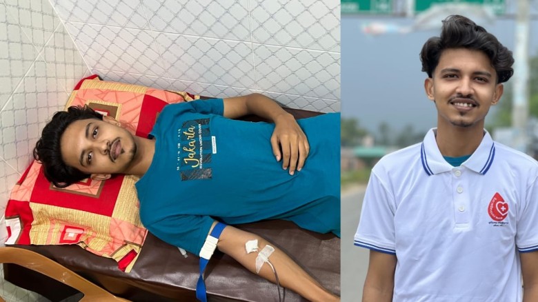 রাফাতের ১৬তম রক্তদান, মানবিকতার এক উজ্জ্বল দৃষ্টান্ত - রাণীনগর অর্গানাইজেশন